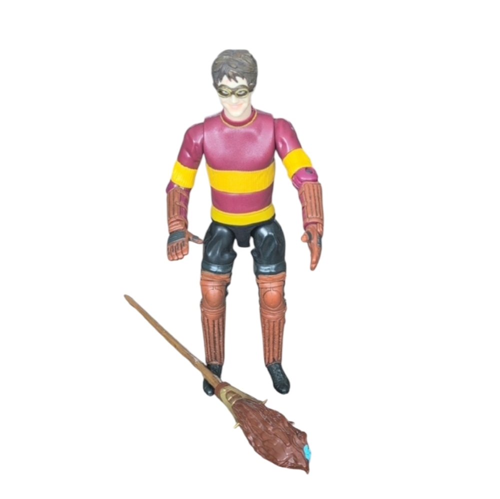 Vintage Harry Potter Quidditch Seeker Action Figure with Broom
